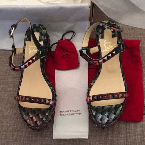 Christian Louboutin Wedge Sandals - Picture 5 of 12